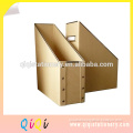 ECO-friendly paper stationery office file box sorting box kcraft paper with metal trim